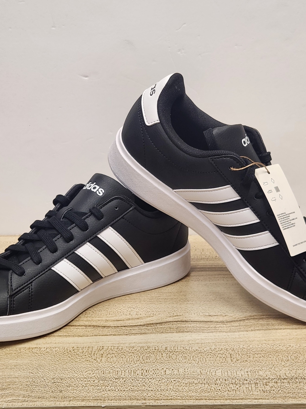 Adidas Men's Grand Court 2.0 Black/White Casual Sneakers SIZE 9